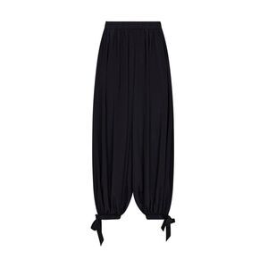 Chloé Women Black Silk Crêpe De Chine Fluid Harem Trousers